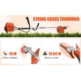 thumbnail image 4 of Floseru 52cc Weed Eater Gas Powered, 2 in 1 Gas String Trimmer, Weed Wacker, Heavy Duty Weed Wacker, Upgraded 2200w/8500rpm Engine Brush Cutter, 3 Days Delivery from USA, 4 of 9