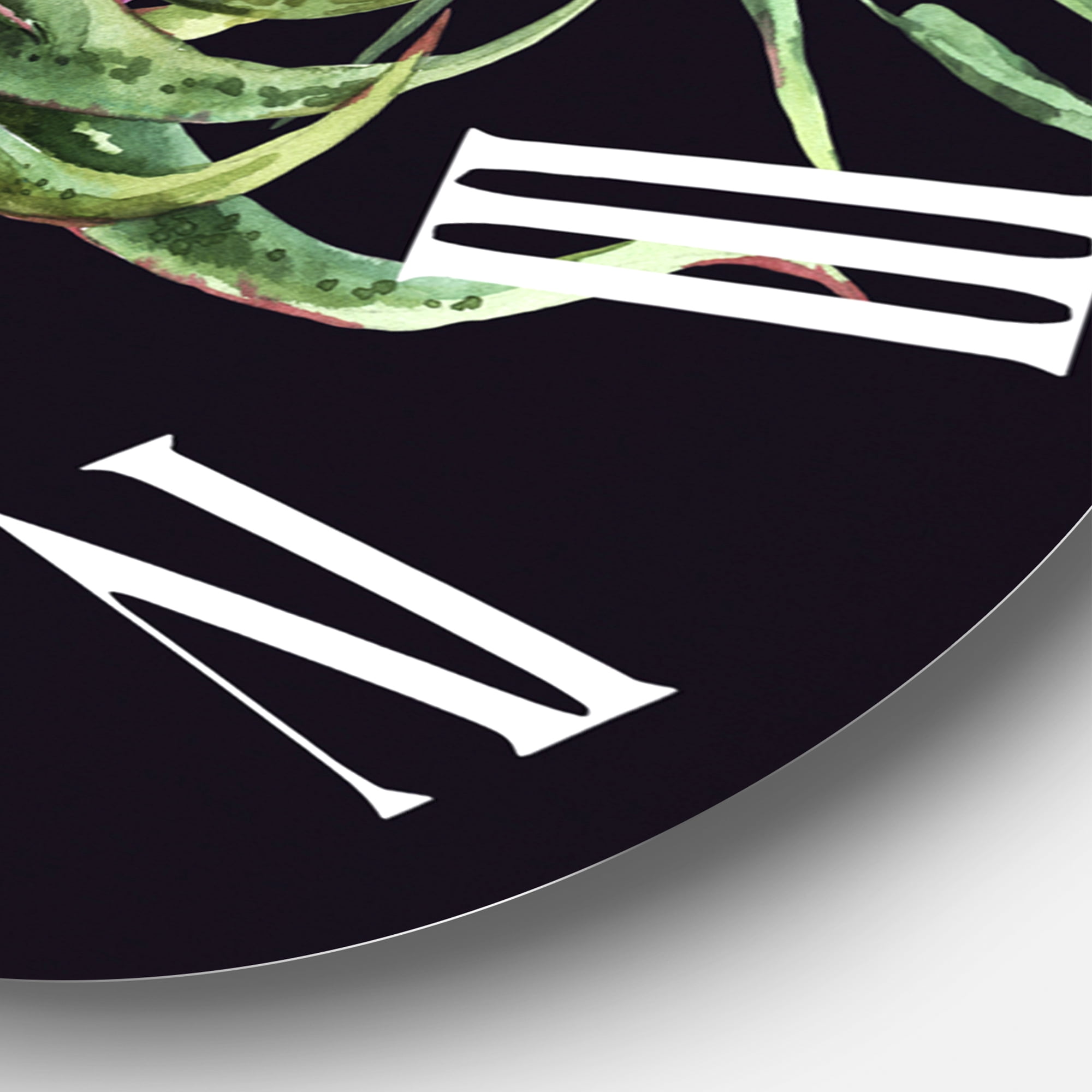 Designart 1 in Quartz Farmhouse Wall Clock