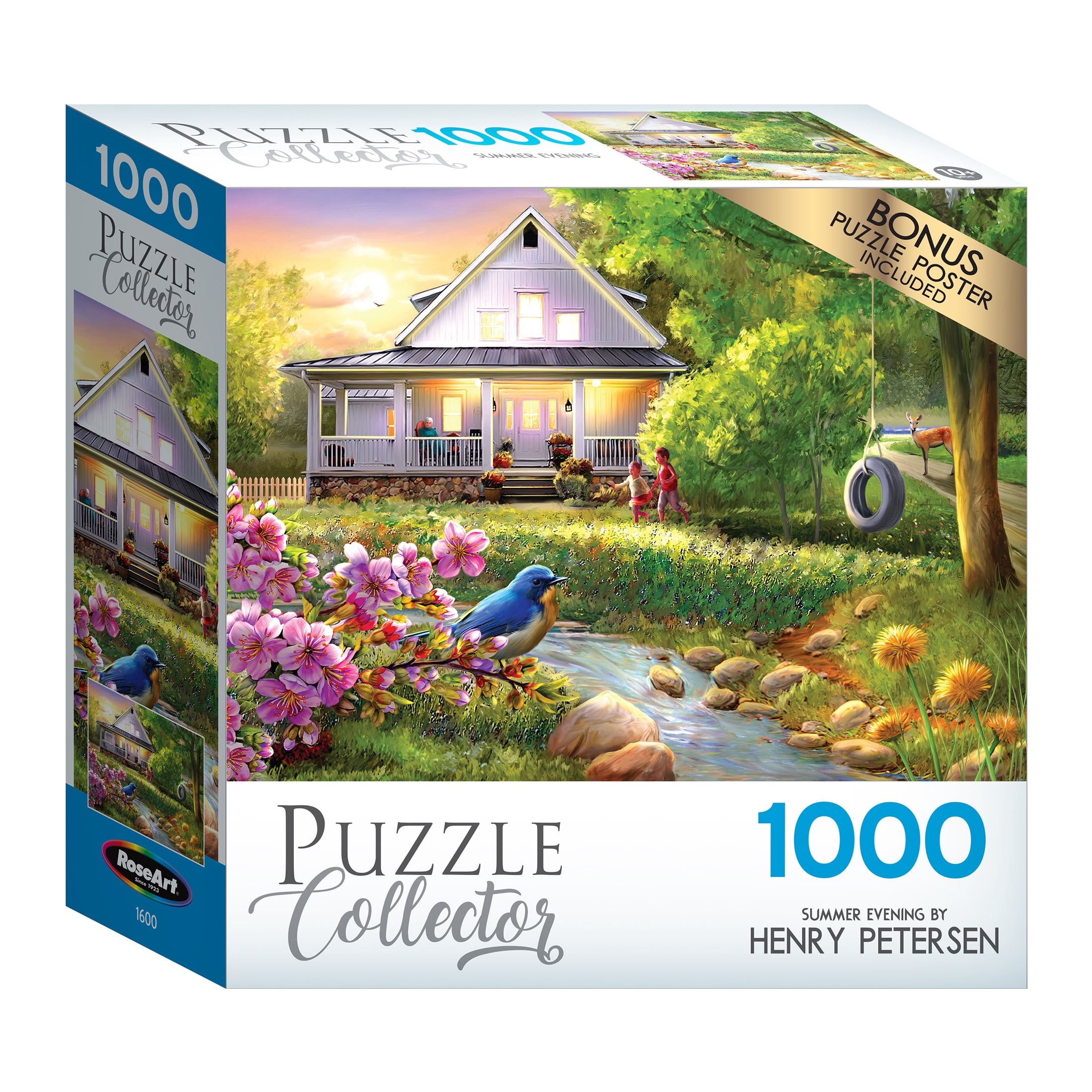RoseArt Puzzle Collector 1000-Piece Summer Evening Jigsaw Puzzle