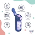 thumbnail image 6 of Zak Designs 25oz Kpop Demon Hunters Durable Plastic Jubilation Water Bottle with Leak Proof Spout Cover, Straw, Push Button Lid,  Flip Up Lock,  and Built In Carry, Huntrix, 6 of 7