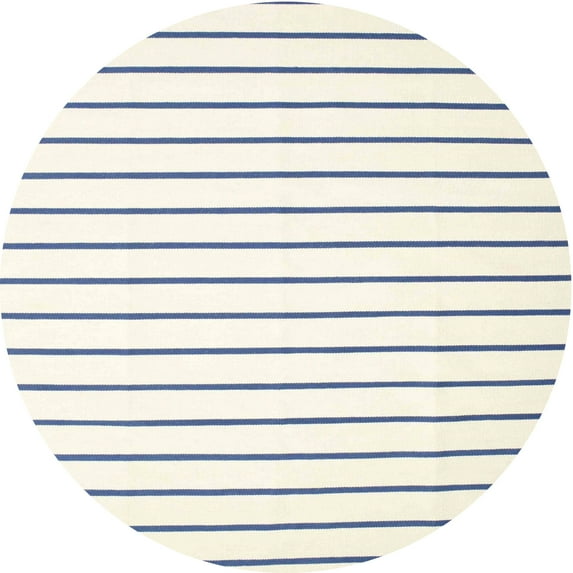 Ahgly Company Machine Washable Indoor Round Contemporary Light Gen Rod Yellow Beige Area Rugs, 8' Round