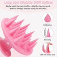 thumbnail image 4 of Silicone Hair Scalp Massager Shampoo Brush Shower Brush Bath Spa Slimming Massage, 4 of 5