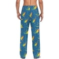 thumbnail image 2 of Gradient Shark Men's Pajama Pants, Soft and Comfortable Lounge Sleep Bottoms with Pockets, Men's Sleepwear with Custom Print, Small, 2 of 7