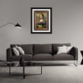 thumbnail image 3 of Stephen Chambers 19x24 Black Ornate Wood Framed With Double Matting Wall Art Titled - Davinci Invaders Final, 3 of 6