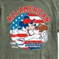 thumbnail image 3 of Disney - Americana - Mickey Americana Baseball - Adult Short Sleeve Graphic T-Shirt, 3 of 5