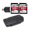 thumbnail image 1 of Tarjeta SD Kingston Canvas React Plus de 128 GB U3 V90 SDXC, 1 of 6