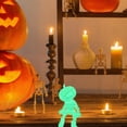 thumbnail image 1 of Decoración de calabaza luminosa de Halloween Macarena figura Verde 15 cm, 1 of 8