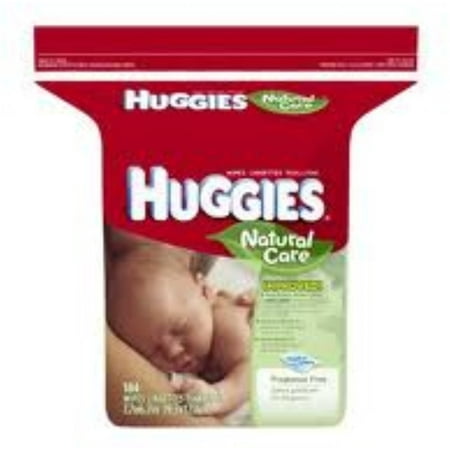 HUGGIES Natural Care Fragrance-Free Wipes 184 ea (Pack of