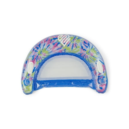 Justice Inflatable Chill-Out Pool Chair Float. Take the water in comfort & style with this crescent-shaped Chair - comfortable, supportive design & integrated handles! Multi-color , Ages 6 , Unisex