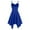 Blue, variant on IROINNID Women's V-Neck A-Line Dress Solid Color Summer Fashion Casual Gorgeous Sling Strapless Dress Short Dress
