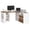 White Desk Table Set, variant on Homfa 7 Cube Storage Organizer with Adjustable Shelf & Cable Management, Farmhouse Cube Bookcase with Drawer for Ofiice, White