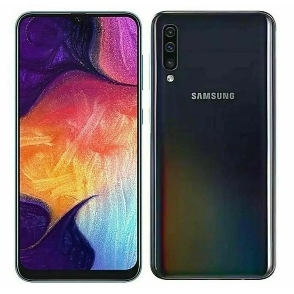 Restored Samsung Galaxy A50 64GB Smartphone (Unlocked), Black (Refurbished)