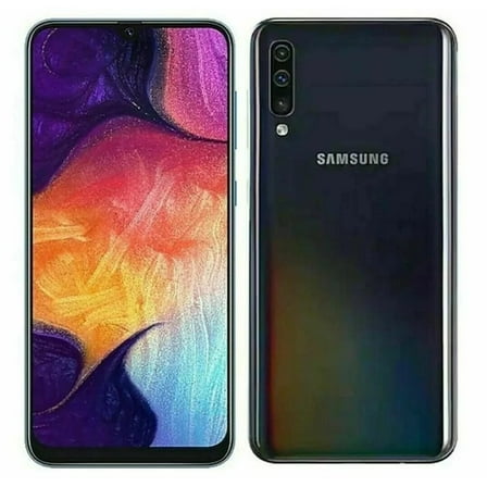 Restored Samsung Galaxy A50 64GB Smartphone (Unlocked), Black (Refurbished)