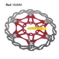 thumbnail image 1 of Bicycle Disc Brake Rotor Stainless Steel Brake Rotor 6 Pad with 7 Bolts Cycling Accessory for Mountain Road Bike, Red, 160mm, 1 of 6