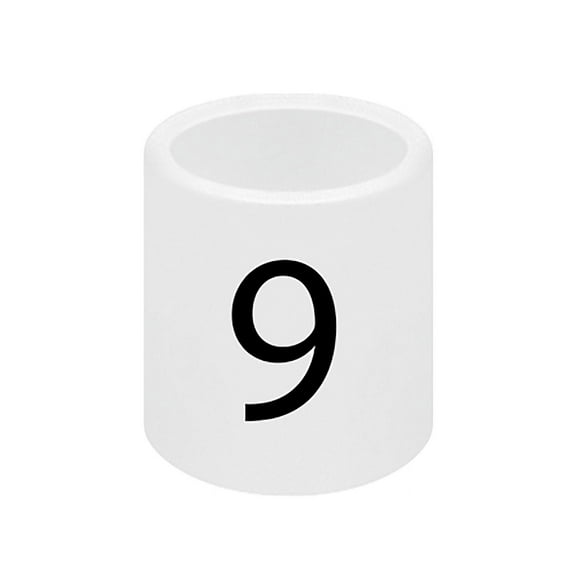 SSWBasics Mini Slip On Size Markers - Size 9 - pack of 50