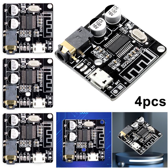 Likrtyny Tarjeta receptora audio VHM-314 3.7-5V Compatible con 4.1/5.0 Audio auxiliar 3.5 mm