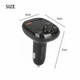 thumbnail image 4 of Transmisor FM Bluetooth para coche, receptor de cargador USB Qc3.0, adaptador USB de manos libres dual, kit inalámbrico de radio, audio y MP3 H9i4, 4 of 4