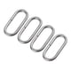 thumbnail image 1 of 4pcs Plata Acero Inoxidable Nylon Cuero Reloj Banda - 24 mm Sunnimix Reloj Anillos de hebilla, 1 of 8