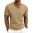thumbnail image 3 of Men's T Shirts Short Sleeve Classic V Neck T-Shirt Casual Summer Basic Tee Shirt, L, 3 of 8