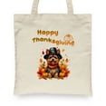 thumbnail image 2 of Happy Thanksgiving Yorkshire Terrier Welcome Thankful Fall Autumn Pumpkin Canvas Tote Bag Yorkie Dog Lover Gifts Reusable Shopping Grocery Bag - 02021, 2 of 5