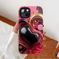 thumbnail image 2 of Artistic Heart iPhone Case for Valentine's Day, Glossy Metallic Design, Compatible with iPhone 11/12/13/14/15/16 (Pro Max/Plus), 2 of 8