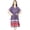 Purple, variant on Bimba Women Short Rayon Kaftan Beach Coverup Printed Caftan Boho Dress