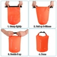 thumbnail image 4 of 3 Pack Waterproof Dry Bag and 1Pack Phone Pouch,8L,15L,25L Lightweight Floating Dry Bag,Waterproof Stuff Sacks,Great for Kayaking,Hiking,Water Parks,Camping,Rafting,Wild Fishing, 4 of 5
