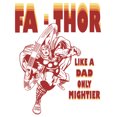 thumbnail image 2 of Men's Marvel Fa-Thor Like a Dad Only Mightier Comic Thor Pull Over Hoodie White Large, 2 of 4