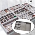 thumbnail image 5 of Jewelry Tray Jewellery Drawer Organiser for Bangle Earring Large Capacity Gray 3 Gray 3 in 1, 5 of 9