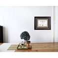 thumbnail image 4 of Creative Picture Frames 12x16 Mahogany Diploma Frame with Gold Rim Including Black Mat Glass and Installed Wall Hangers | Frame Holds 16x20 Media without Mat, 4 of 4