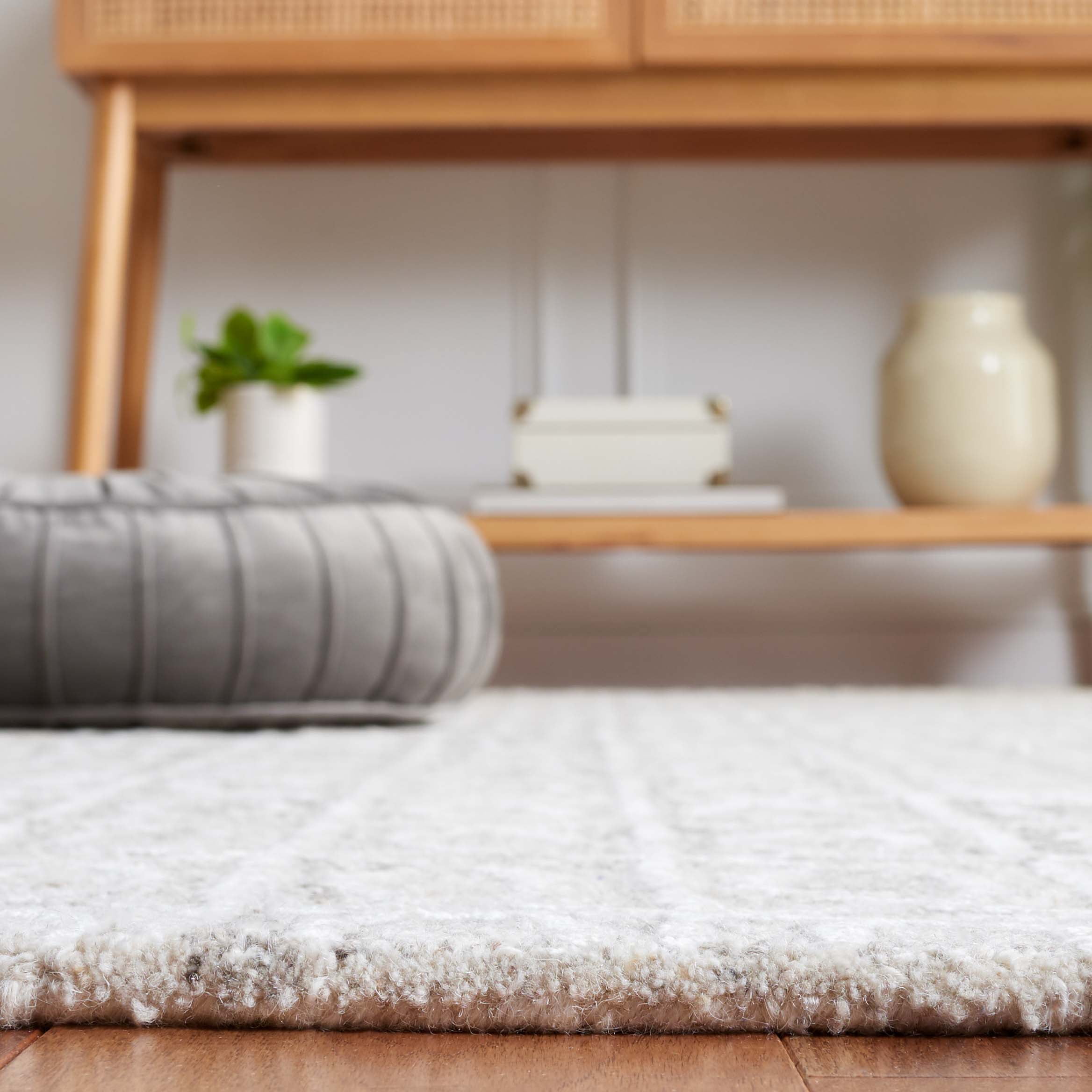 SAFAVIEH Ebony Abel Modern Area Rug, Natural/Ivory, 4' x 6'