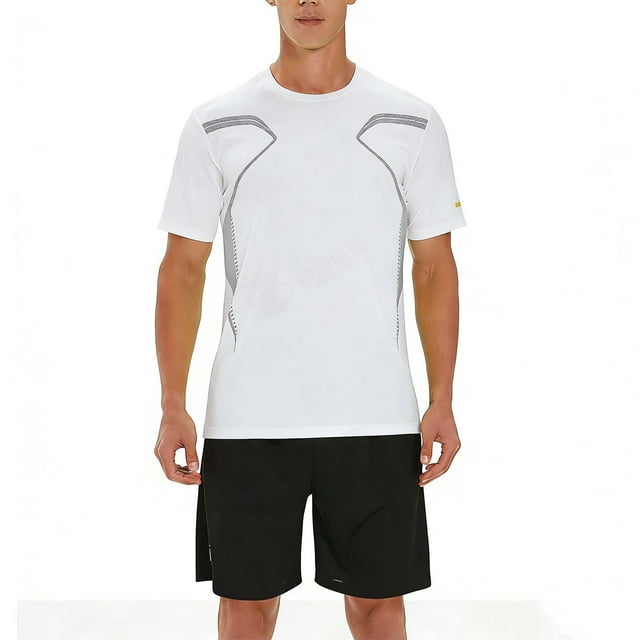 Ceisia Men's Athletic Tracksuit Sets | Breathable Crew Neck Tee & Drawstring Shorts | Summer Sports Outfits Gift