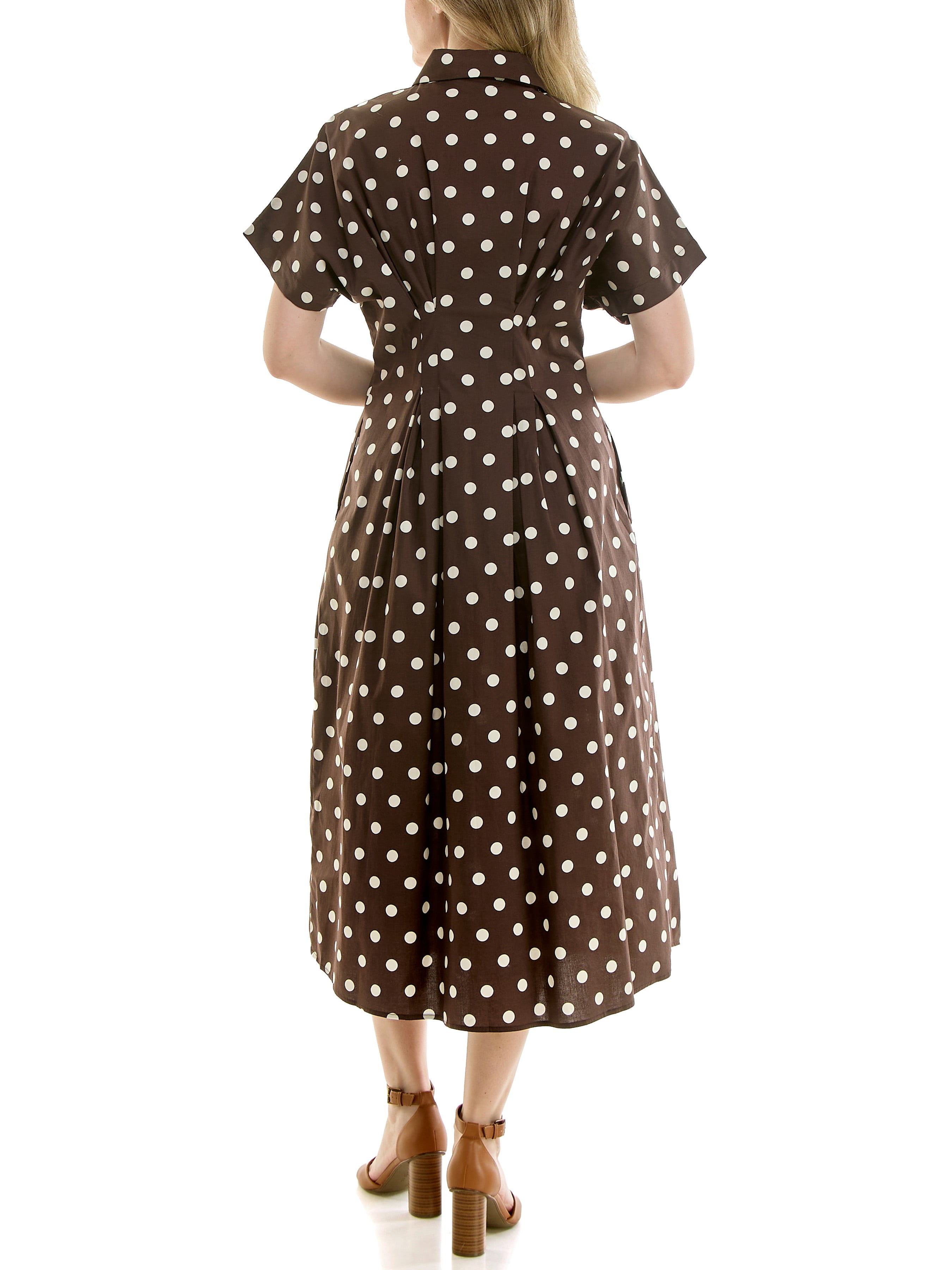 Nicole Miller Pintuck Waist Shirtdress, Sizes 4-16