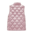 thumbnail image 5 of Nmnitkp Womens Puffer Vest Sleeveless Lightweight Winter Jackets Quilted Zip Up Coats Stand Collar Padded Outerwear Vests Pink,XL, 5 of 9