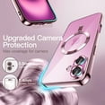 thumbnail image 5 of JETech Soft Clear Case for iPhone 16 6.1-Inch, Camera Lens Full Protection, Compatible with MagSafe Wireless Charging, Shockproof Electroplated TPU Phone Cover (Pink), 5 of 6