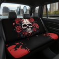 thumbnail image 7 of CHAQLIN Skull Rose Design Rear Bench Seat Covers for Pet, 2 Pack Car Seat Covers Scratch Proof Non-Slip Back Seat Protectors, 7 of 7