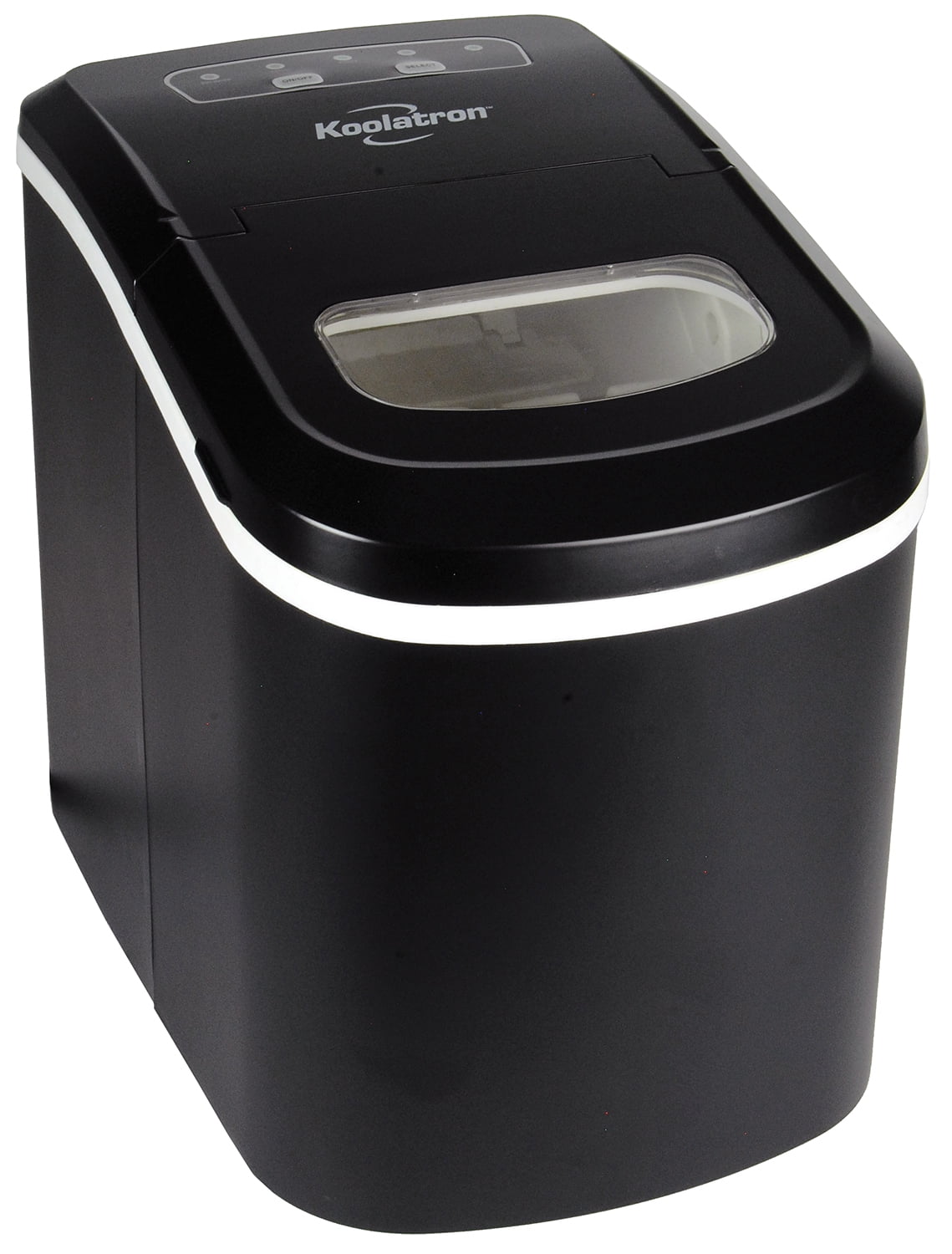 Koolatron 25lb Portable Countertop Ice Maker Black 26 lbs/24H Self-Cleaning