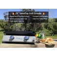 thumbnail image 5 of Flame King 2-Burner Propane FlatTop Tabletop Cast Iron Grill Griddle for Outdoor Cooking, Gifts for Father, 5 of 14