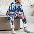 thumbnail image 7 of Sikiie Cute Gnomes in USA Mens Pajama Set, Soft Warm Long Sleeve Sleepwear, Cozy Button-Down Pjs for Men-Medium, 7 of 7