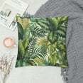 thumbnail image 2 of QZHH Tropical Palm Leaves Throw Pillow Cover Banana Jungle Leaf Floral Pattern Fabric for Couch Bed Sofa Car Waist Cushion Cover Pillow Case, 2 of 5