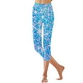 thumbnail image 6 of Audhol Soft Leggings for Women, Women's Fashion Spring Summer Casual 7/8 Length Legging Sparkly Leggings Women Sky Blue 2XL, 6 of 7