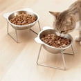thumbnail image 4 of Elevated Dog Bowls, Stainless Steel Elevated Pet Bowl - Raised Dog Water Dish with Non-Slip Base for Comfortable Eating and Drinking, 4 of 8