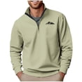 thumbnail image 2 of Yaoyar Mens Quarter Zip Pullover Lightweight Golf Pullover Long Sleeve Sweatshirt For Men, 2 of 5