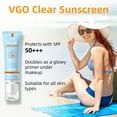 thumbnail image 2 of Protector solar VGO Clear Face SPF 50, hidratante, 50 ml, tamaño de viaje, 2 of 9