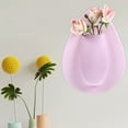 thumbnail image 4 of Silicone Vase Nordic Decor Ikebana Vases Home Center Table Ornament for Flowers Decoration Interior Stick Removable Sticky Flowerpot White, 4 of 6