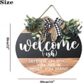 thumbnail image 3 of Promotion!Maojin Señal de bienvenida 3D, corona para puerta, placa para puerta, decoración de otoño, arco, corona de Hojas de arce, decoración del hogar, señal de bienvenida, decoración colgante, 3 of 9