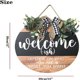 thumbnail image 3 of Hot Sale!3D Welcome Sign Door Wreath Door Plaque Autumn Decoration Bow Maple Leaf Wreath Home Decor Welcome Sign Hanging Decor, 3 of 9