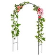 thumbnail image 3 of Metal Garden Trellis Arch Outdoor Steel Arbor Arches Archway for Climbing Plants and Vines Wedding Party Decoration, 3 of 7