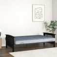 thumbnail image 3 of RealRooms Elbi Full Size Wood Arm and Black Metal Futon Frame, Espresso, 3 of 9
