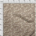 thumbnail image 3 of oneOone Cotton Cambric Brown Fabric Text Craft Projects Decor Fabric Printed By The Yard 42 Inch Wide, 3 of 5
